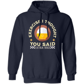Exercise I Thought You Said Extra Rice Yellow Unisex Pullover Hoodie